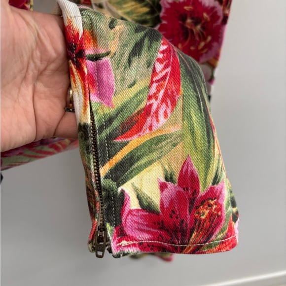 Ralph Lauren Women's Floral Skinny Jeans - Red and Green - Picture 8 of 9